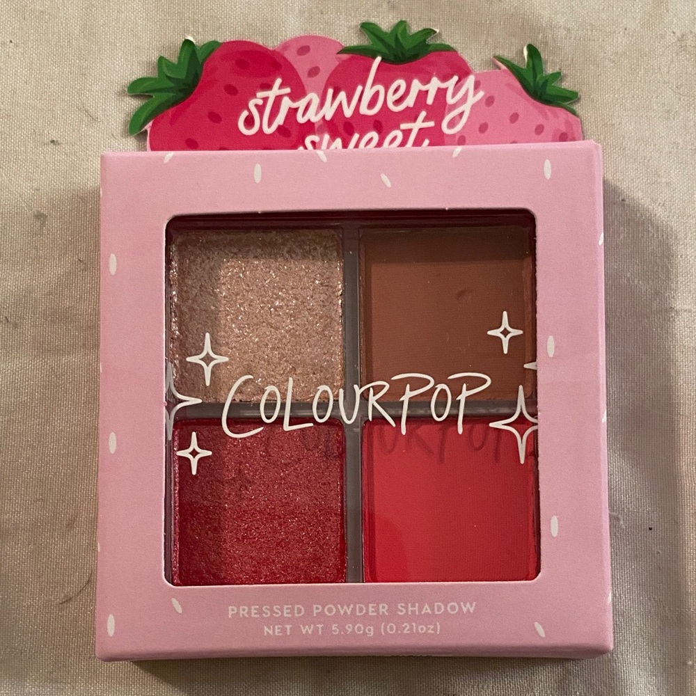 ColourPop Strawberry Sweet Pressed Powder Shadow palette